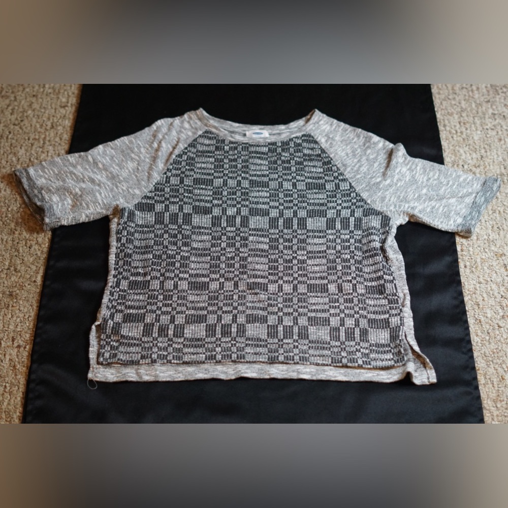 Gray And Black Shirt
